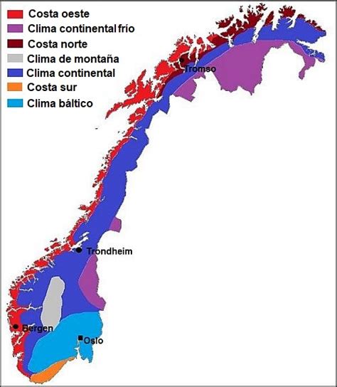 Clima en Noruega: temperatura, lluvia, cuándo ir